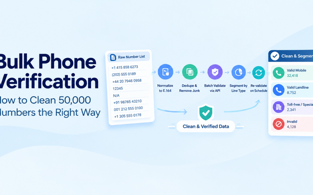 Bulk Phone Verification: Cleaning a 50,000 Number List the Right Way